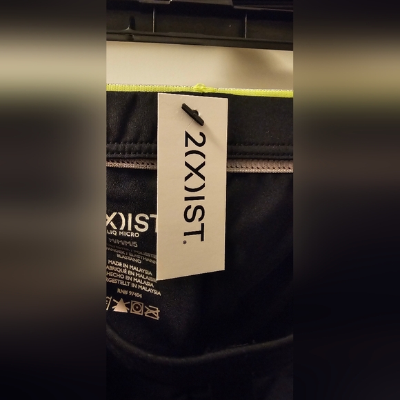 2(X)IST NWT Sliq Micro Y-Back Thong - Black with Yellow Trim - Small Size 28-30 - Picture 5 of 9